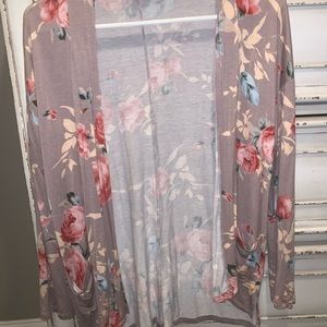 floral cardigan